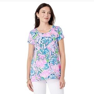 Lilly Pulitzer Etta Scoop Neck Tee (Preloved)